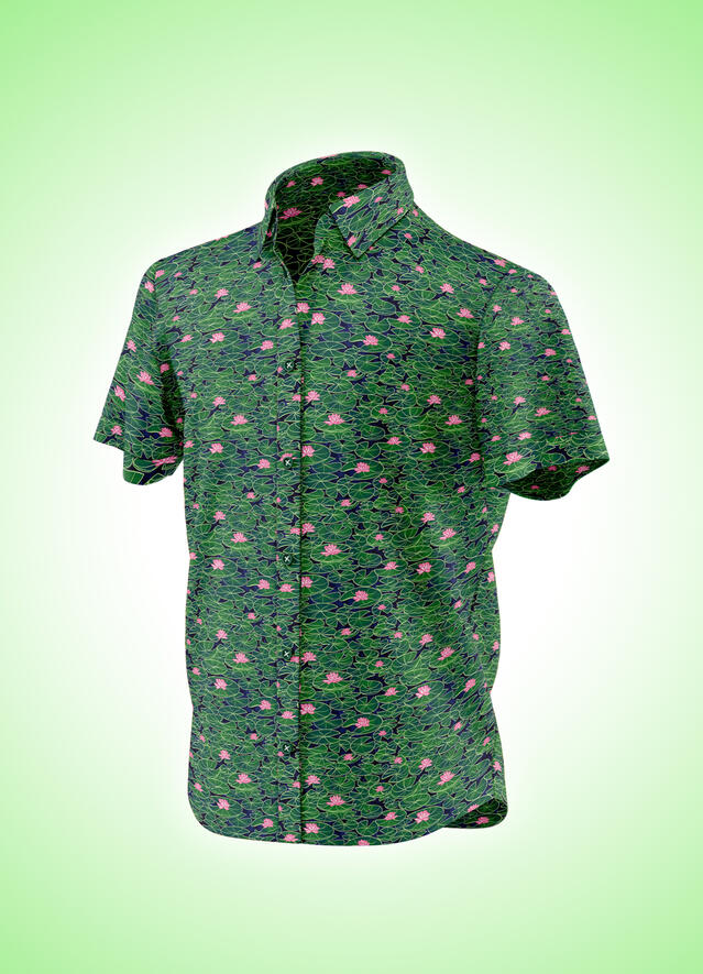 Lily_Pad_Lagoon_Button-up_Shirt_Mockup